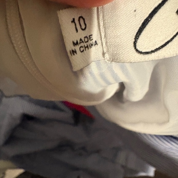 Chetta B Blue Striped Maxi Dress with Red Accent - Picture 4 of 5